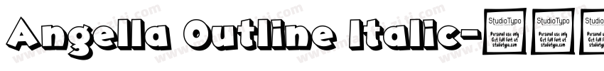 Angella Outline Italic字体转换